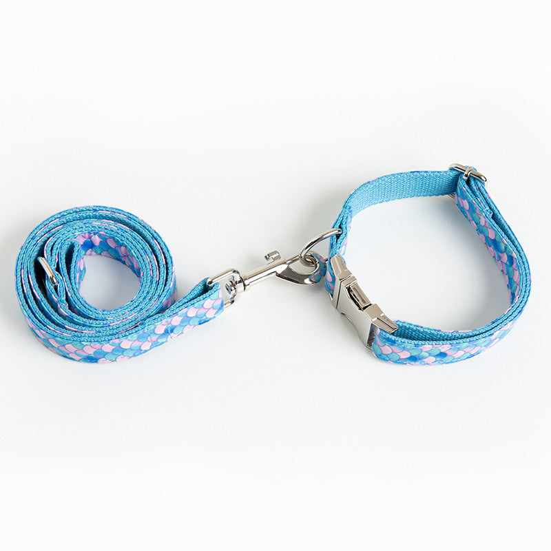 Mermaid Pet Collar Leash